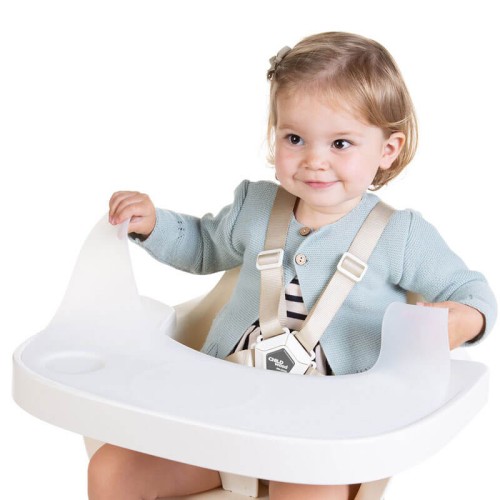 Tacka ABS do krzesełka Evolu 2+mata White Childhome