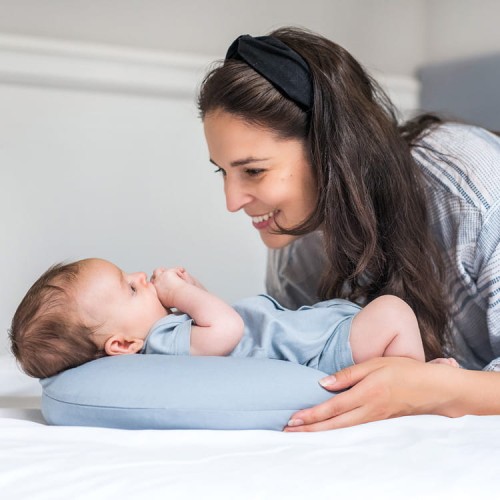 Poduszka stabilizacyjna organic dusty blue Poofi