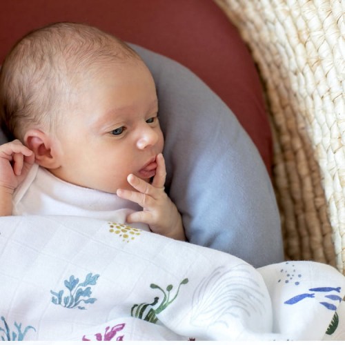 Poduszka stabilizacyjna organic dusty blue Poofi