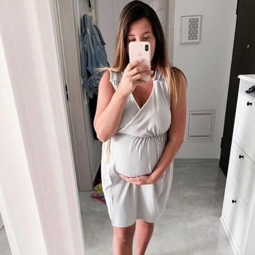 Koszula do porodu i karmienia Rea szara Medbest