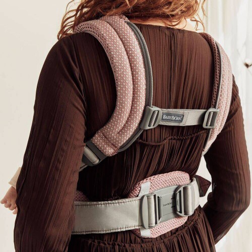 Nosidełko Harmony 3D Mesh zgaszony róż BabyBjorn