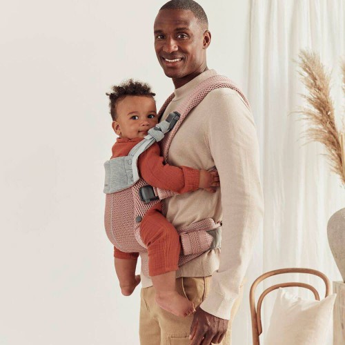BABYBJORN - nosidełko Harmony 3D Mesh, Zgaszony Róż