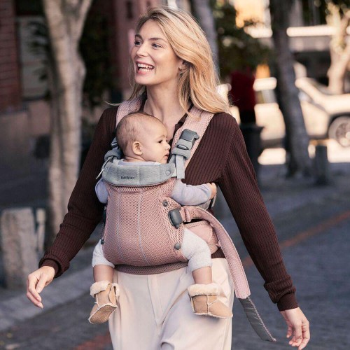 BABYBJORN - nosidełko Harmony 3D Mesh, Zgaszony Róż