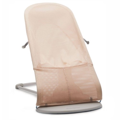 Leżaczek Balance Soft Mesh różowo biały BabyBjorn