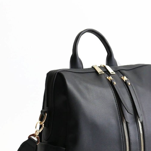 Plecak i torba dla mamy 2w1 MINI black gold Joissy