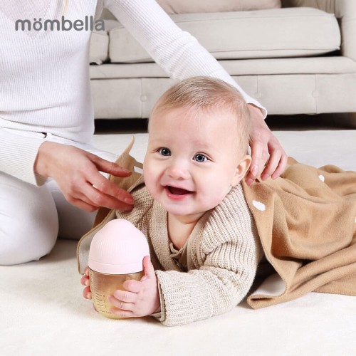 Butelka antykolkowa dla noworodka roze PPSU 300ml Mombella