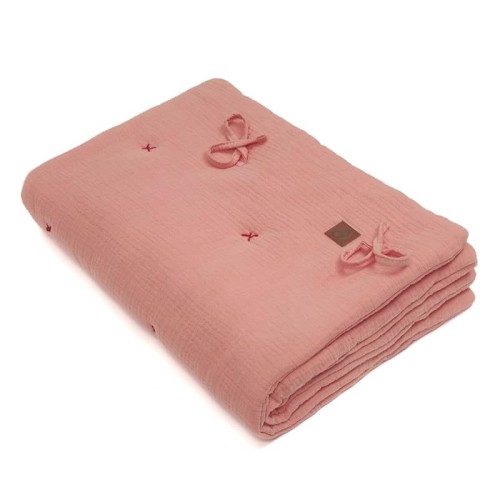 Kołderka i rożek muślin HORN SALMON Hi Little One