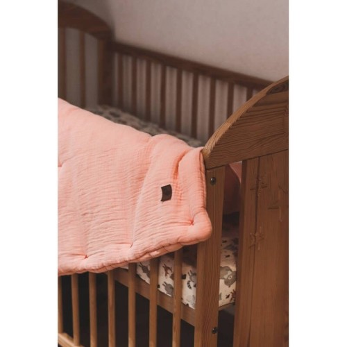 Kołderka i rożek muślin HORN SALMON Hi Little One