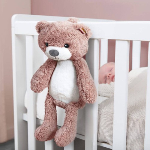 Trener snu i szumiąca przytulanka miś Brody pink Zazu