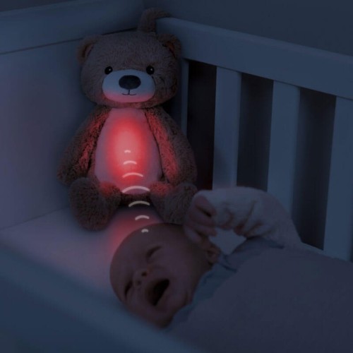 Zazu BRODY Trener Snu i Szumiąca Przytulanka Miś Pink