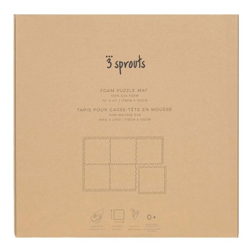 Mata piankowa EVA terrazzo cream 3 Sprouts