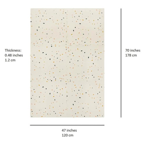 Mata piankowa EVA terrazzo cream 3 Sprouts