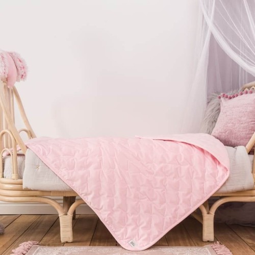 Kołderka aksamitna Dutch velvet pink Bizzi Growin