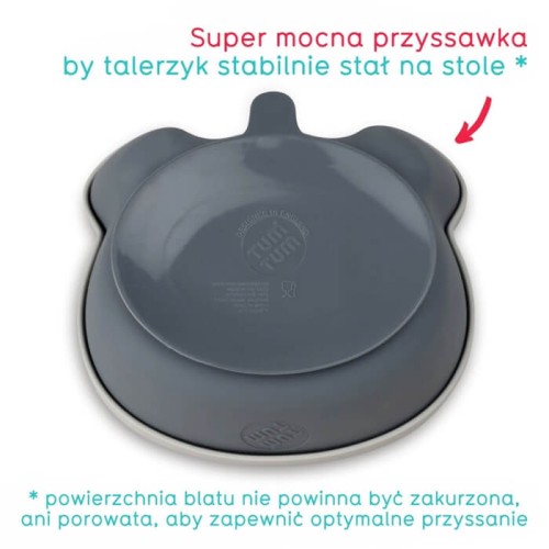 Miseczka z przyssawką i łyżeczką Grey Tum Tum