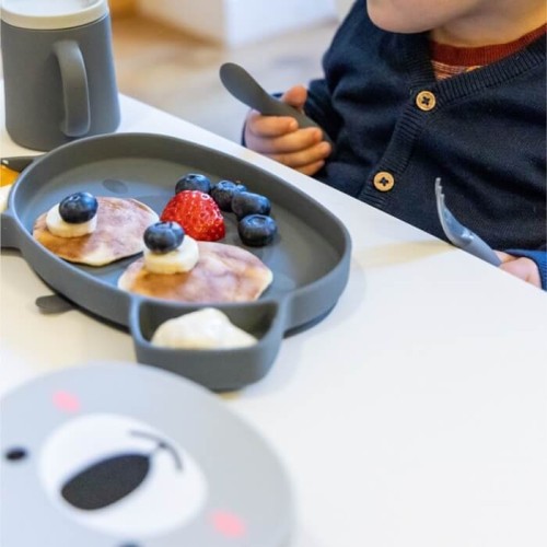 Miseczka z przyssawką i łyżeczką Grey Tum Tum