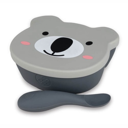 Miseczka z przyssawką i łyżeczką Grey Tum Tum