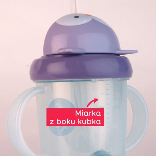 Bidon ze słomką dla dzieci sowa Olivia Tum Tum