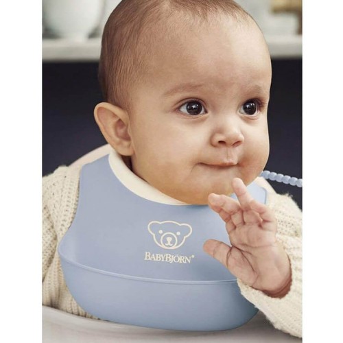 Zestaw śliniaków mały+duży Powder Blue BabyBjorn