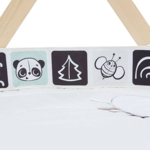 Mata edukacyjna Décor stojak czarno biała Tiny Love