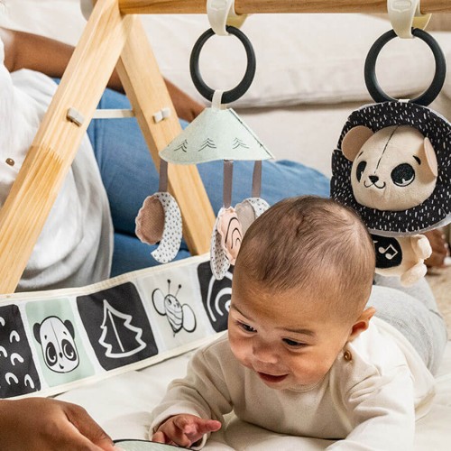 Mata edukacyjna Décor stojak czarno biała Tiny Love