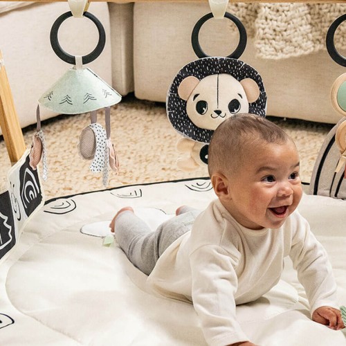 Mata edukacyjna Décor stojak czarno biała Tiny Love
