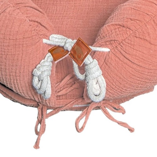 Kokon Newborn Nest muślin Salmon Hi Little One