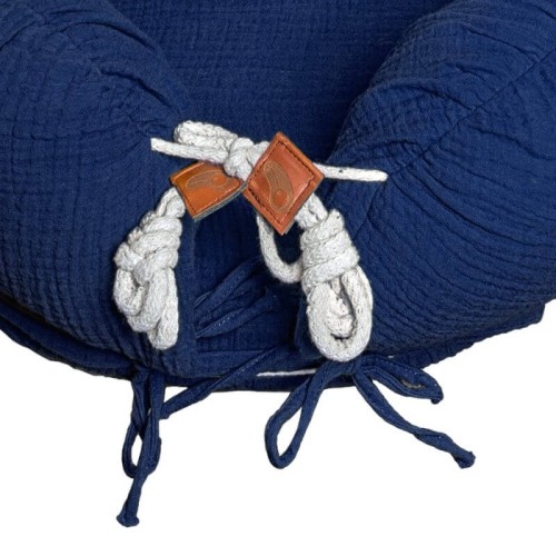 Kokon Newborn Nest muślin Navy Hi Little One