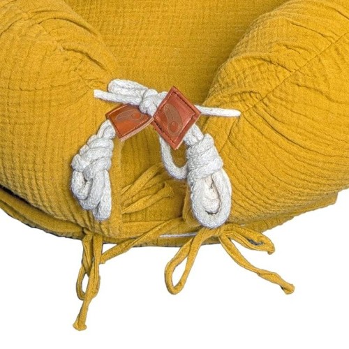 Kokon Newborn Nest muślin Mustard Hi Little One