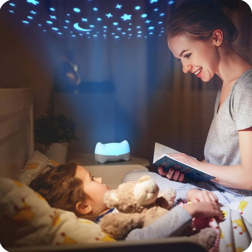 Projektor i lampka nocna 3w1 Hooty Benbat