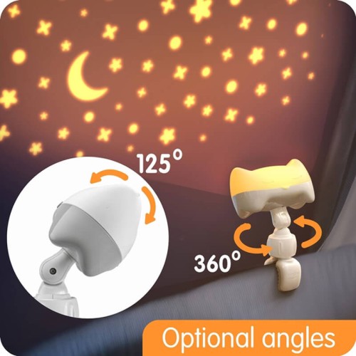 Projektor i lampka nocna 3w1 Hooty Benbat