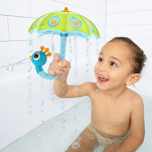 Zabawka do kąpieli deszczowa parasolka paw green Yookidoo