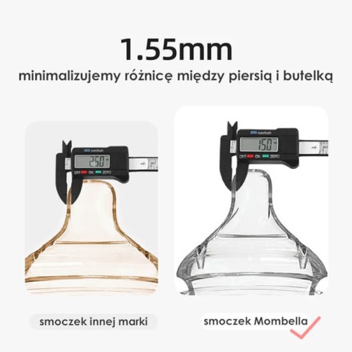 Smoczek do butelki antykolkowej Classic M Mombella