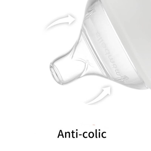 Butelka szklana dla niemowlaka antykolkowa Classic 180ml ivory Mombella