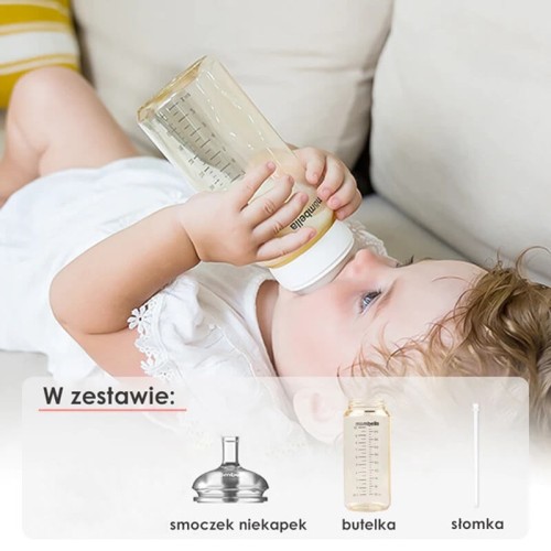 Butelka dla niemowlaka antykolkowa Classic 300ml PPSU Mombella