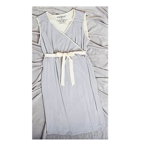 Koszula do porodu i karmienia Rea szara Medbest