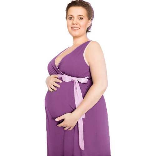 Koszula do porodu i karmienia Rea wrzos Medbest