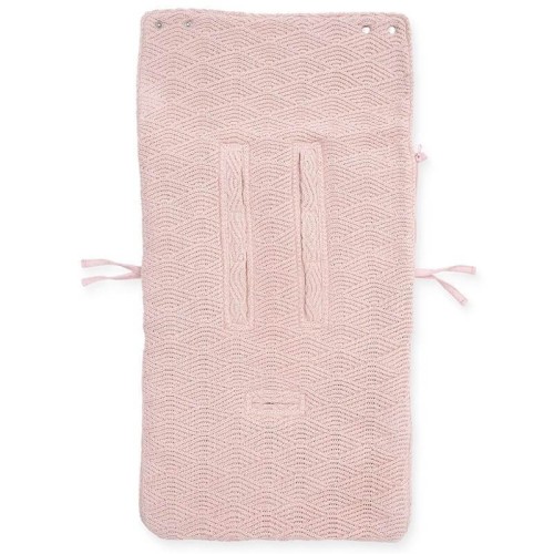 Śpiworek do fotelika i wózka RIVER KNIT Pale Pink Jollein