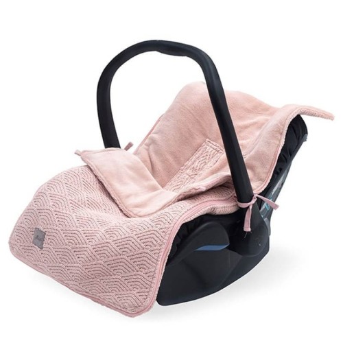 Śpiworek do fotelika i wózka RIVER KNIT Pale Pink Jollein
