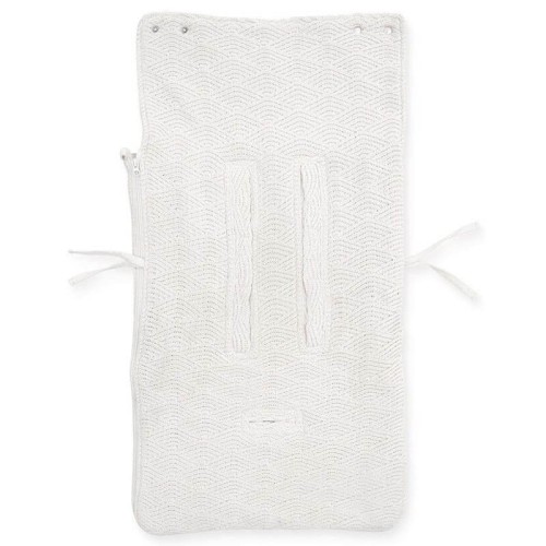 Śpiworek do fotelika i wózka RIVER KNIT Cream White Jollein