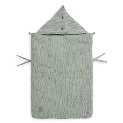 Śpiworek do fotelika i wózka RIVER KNIT Green Ash Green Jollein