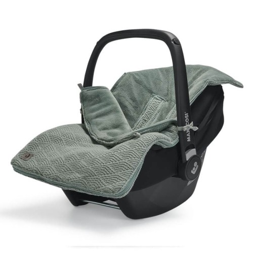 Śpiworek do fotelika i wózka RIVER KNIT Green Ash Green Jollein