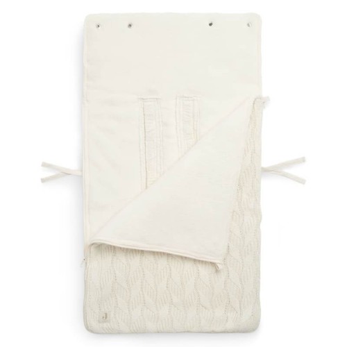 Śpiworek do fotelika i wózka SPRING KNIT Ivory Jollein