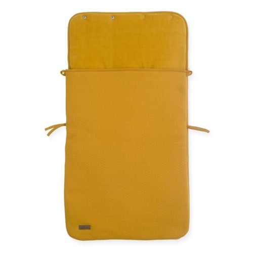 Śpiworek do fotelika i wózka BRICK VELVET Mustard Jollein