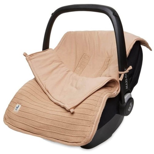 Śpiworek do fotelika i wózka PURE KNIT Biscuit Jollein