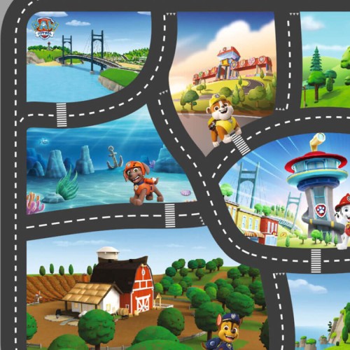 Dywan dla dziecka Psi patrol podróże 100x150 Nickelodeon