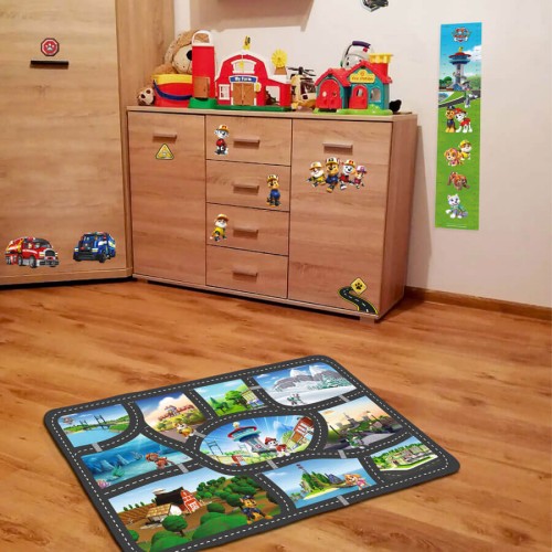 Dywan dla dziecka Psi patrol podróże 100x150 Nickelodeon