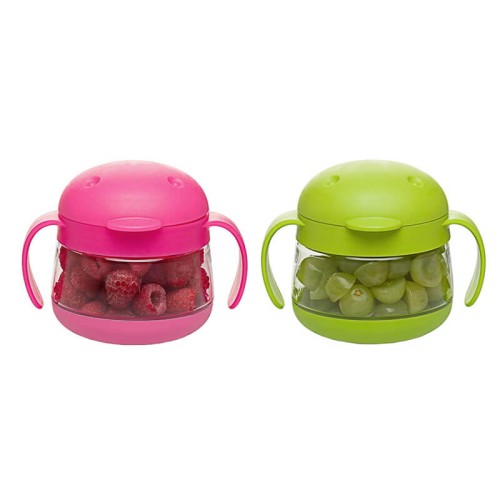 Pojemnik na przekąski tweat 2 szt. pink green Ubbi