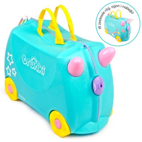 Walizeczka jeżdżąca jednorożec Una Trunki