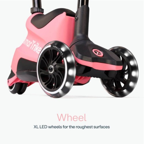 Hulajnoga-jeźdźik 4w1 Xtend Scooter Salmon Pink smarTrike
