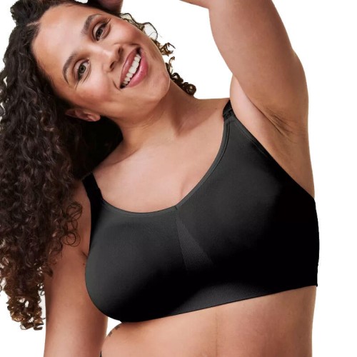 Biustonosz  XL, XXL do karmienia Silk Seamless black Bravado